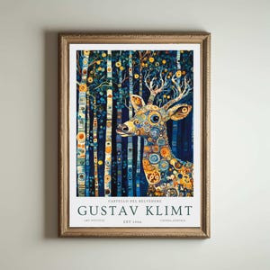 Lámina de Gustav Klimt, póster del Museo Klimt, póster de Gustav Klimt, póster de la exposición de Klimt, pintura de Gustav Klimt, jardín de flores, obra floral