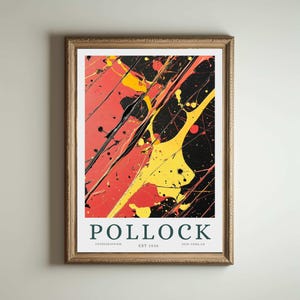 Jackson Pollock Druck, Pollock Poster, Housewarming Geschenk, Abstrakte Malerei, Abstrakter Kunstdruck, Expressionismus Wohnkultur, Jackson Pollock