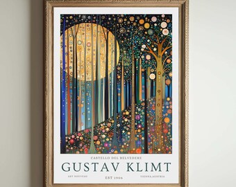 Gustav Klimt 'Flower Garden' Giclée Print: Floral Art Nouveau