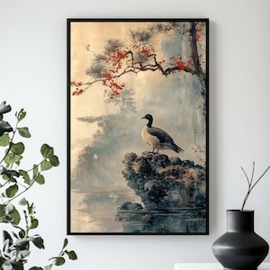 Wabi Sabi Print, Japanisches Poster, Vintage Japanische Kunst, Wabi Sabi Gemälde, Japanische Kunst Leinwand, Wabi Sabi Wandkunst, Minimalistisches Dekor