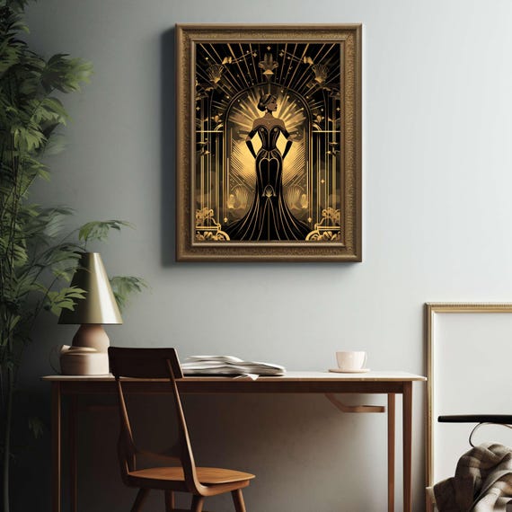 1920s Art Deco Poster, Art Deco Print, Art Deco Wall Art, Art Deco