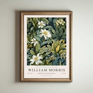 William Morris Druck, Kew Gardens Druck, London Druck, William Morris Poster, Vintage Wandkunst, Blumenkunst, Vintage Poster