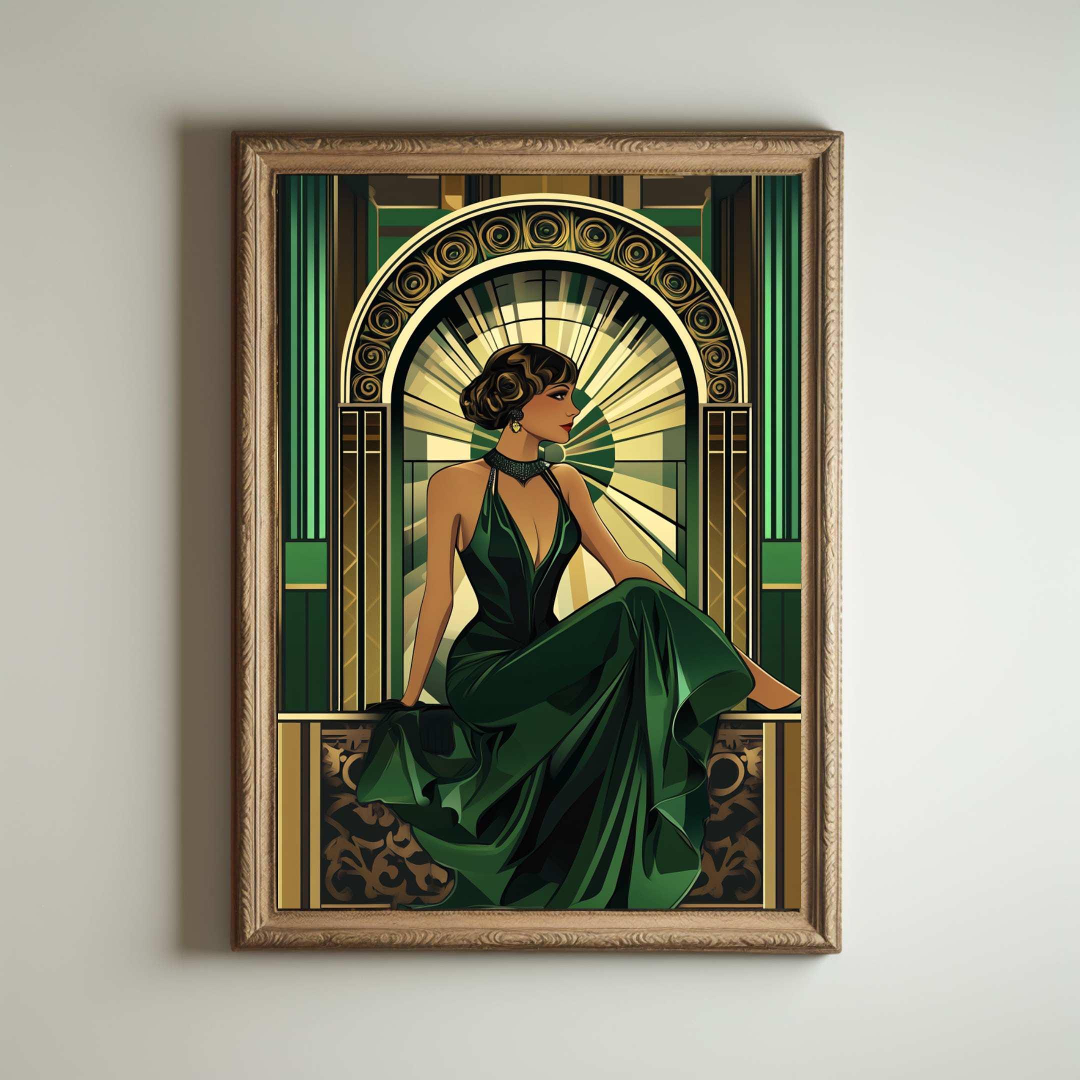 Arts Décoratifs des Années 20 Affiche Art déco des années 1920, impression art déco, art mural