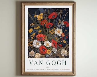 Van Gogh Print | Vincent Van Gogh Poster | Van Gogh Wall Art Print | Van Gogh Art Print | Garden at Arles Van Gogh Gifts