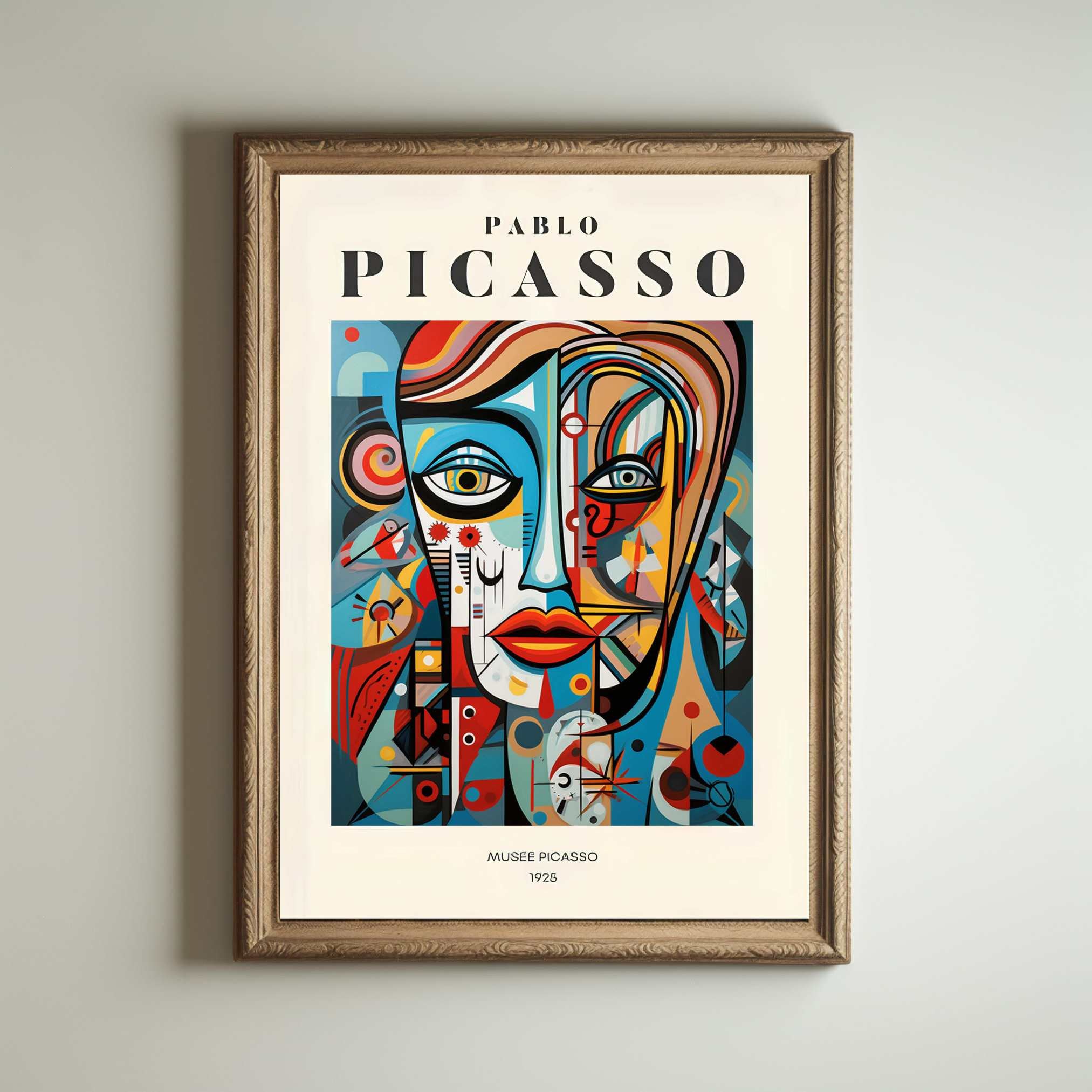 Picasso Art Poster, Picasso Wall Art, Picasso Exhibition Print
