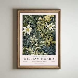 William Morris Poster, Kew Gardens Druck, London Druck, William Morris Poster, Vintage Wandkunst, Blumenkunst, Vintage Print