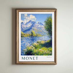 Monet Print, Claude Monet Poster, Claude Monet Painting, Claude Monet, Impressionism Decor, Modern Wall Art, Home Vintage Decor