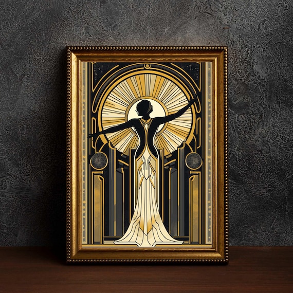 1920s Art Deco Poster, Art Deco Print, Art Deco Wall Art, Art Deco