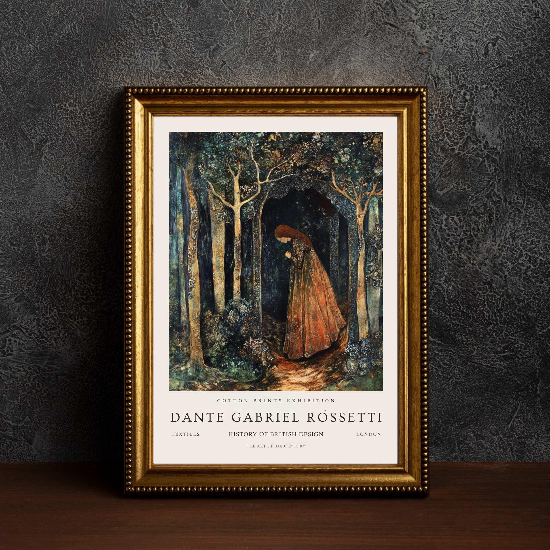 D. G. Rossetti As Designer & Writer【古本】 Dante Gabriel Rossetti, Dante Gabriel Rossetti Print, Kew Gardens