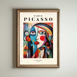 Picasso Art Poster, Picasso Wall Art, Picasso Exhibition Print, Neutral Beige Vintage Minimalist Gift Idea, Famous Artist Print Decor