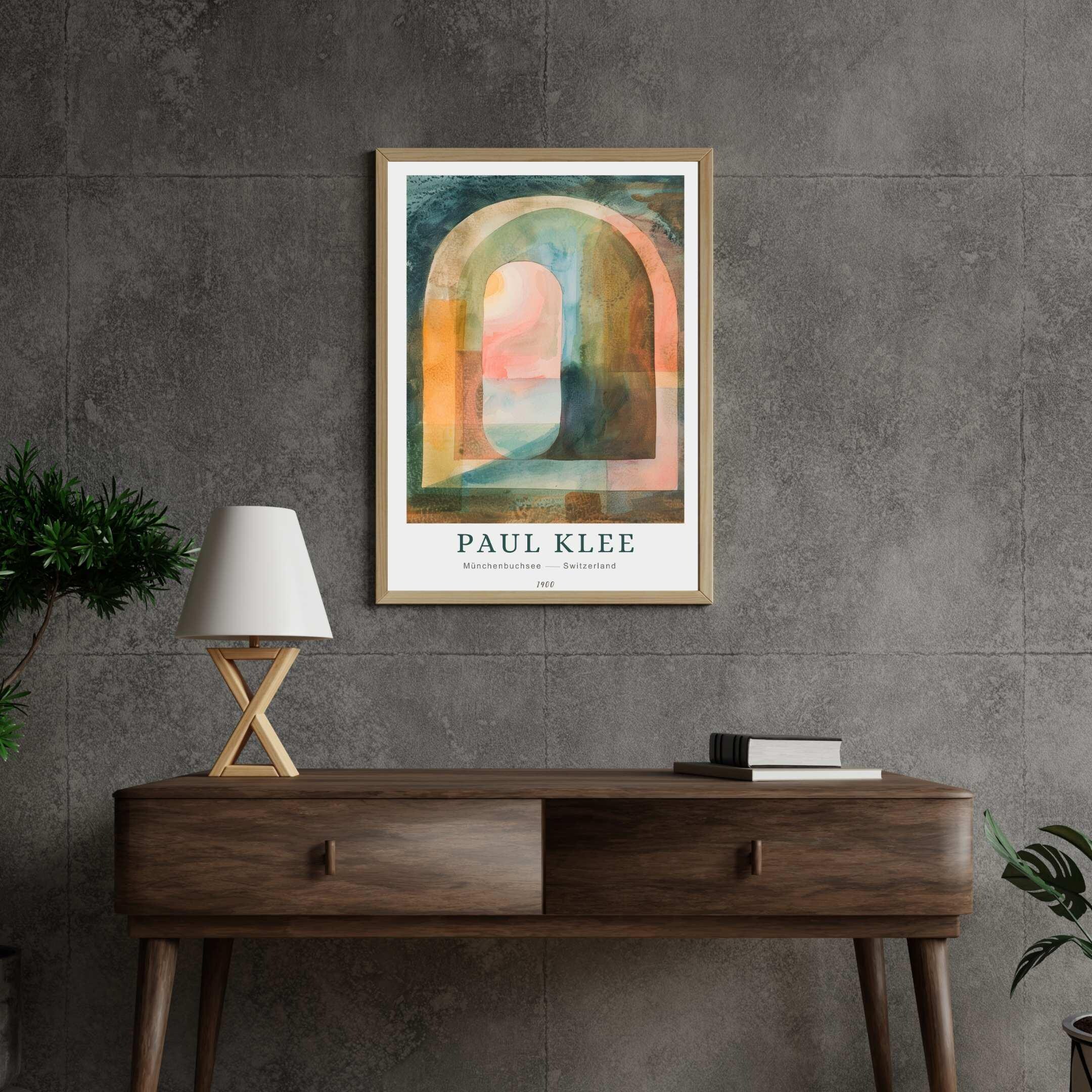 Paul Klee Print, Abstract Modern Art, Bauhaus Poster, Colorful