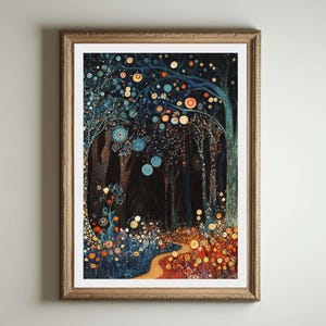 Gustav Klimt Druck, Klimt Museum Poster, Gustav Klimt Poster, Klimt Ausstellungsplakat, Gustav Klimt Malerei, Blumengarten, Blumenkunstwerk