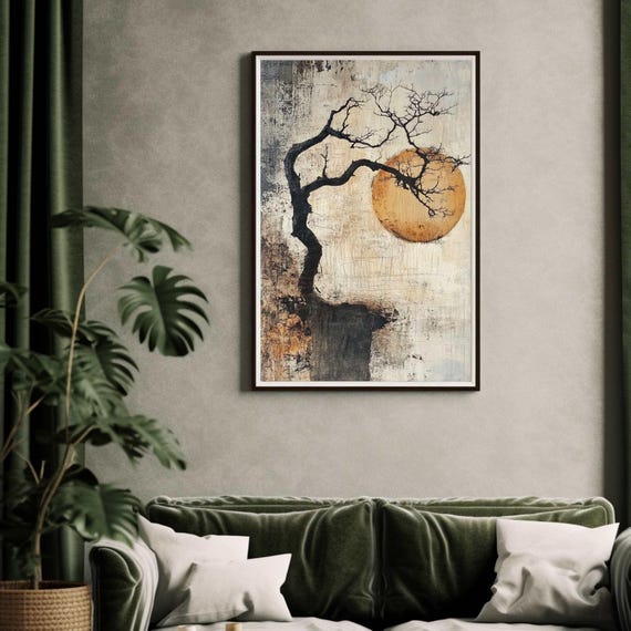 Wabi Sabi Print, Japanese Poster, Vintage Japanese Art, Wabi Sabi