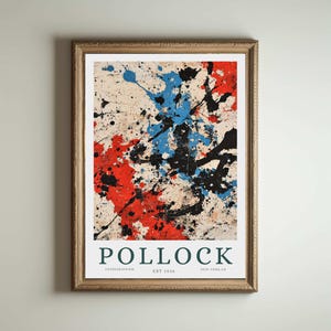 Jackson Pollock Druck, Pollock Poster, Housewarming Geschenk, Abstrakte Malerei, Abstrakter Kunstdruck, Expressionismus Wohnkultur, Jackson Pollock