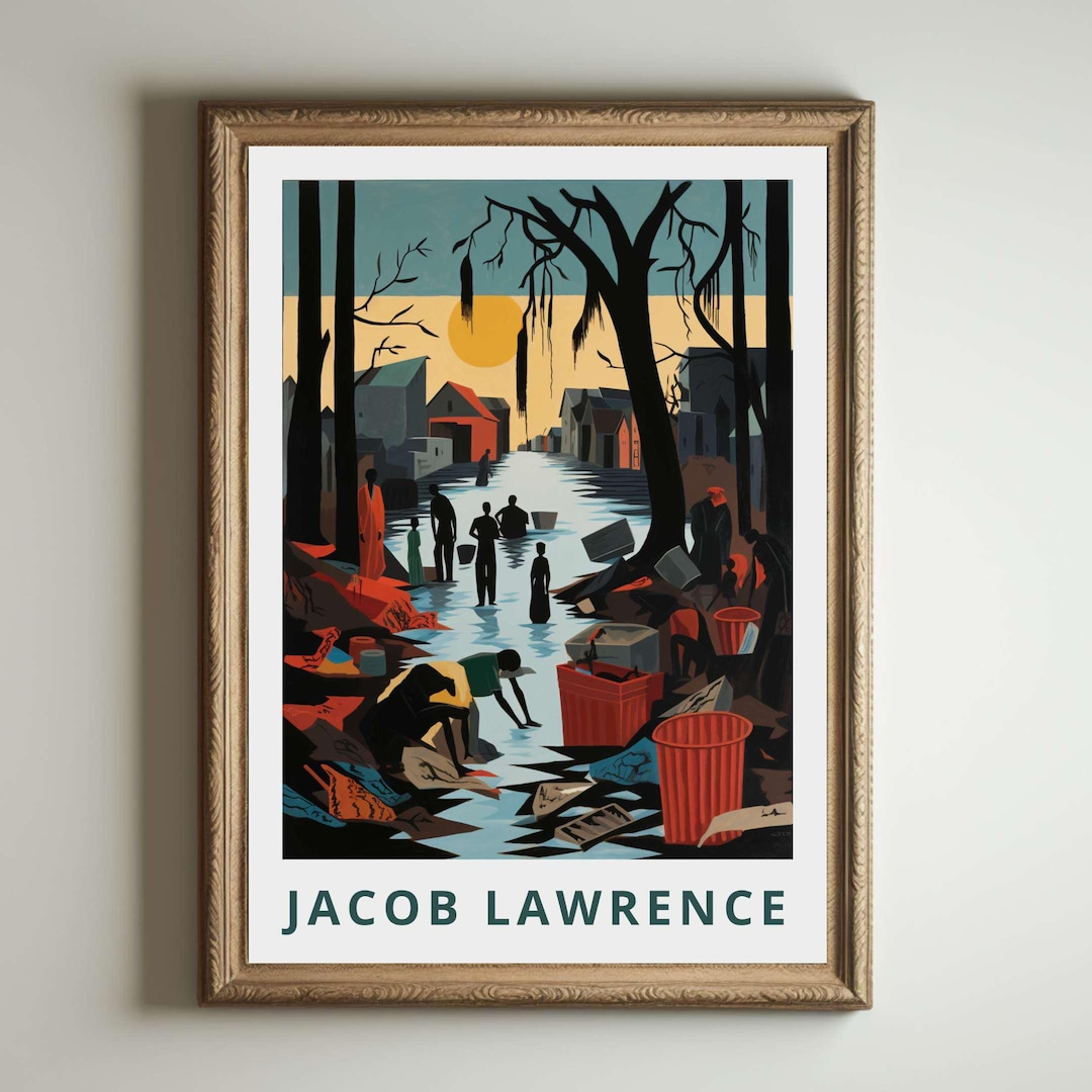 Jacob Lawrence, Jacob Lawrence Poster, African American Art, Afro Art