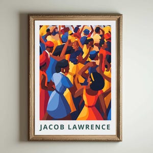 Jacob Groove, Jacob Groove Poster, afroamerikanische Kunst, Afro Art, The Ball Art, Harlem Renaissance, Ausstellungsdruck, sozialer Realismus