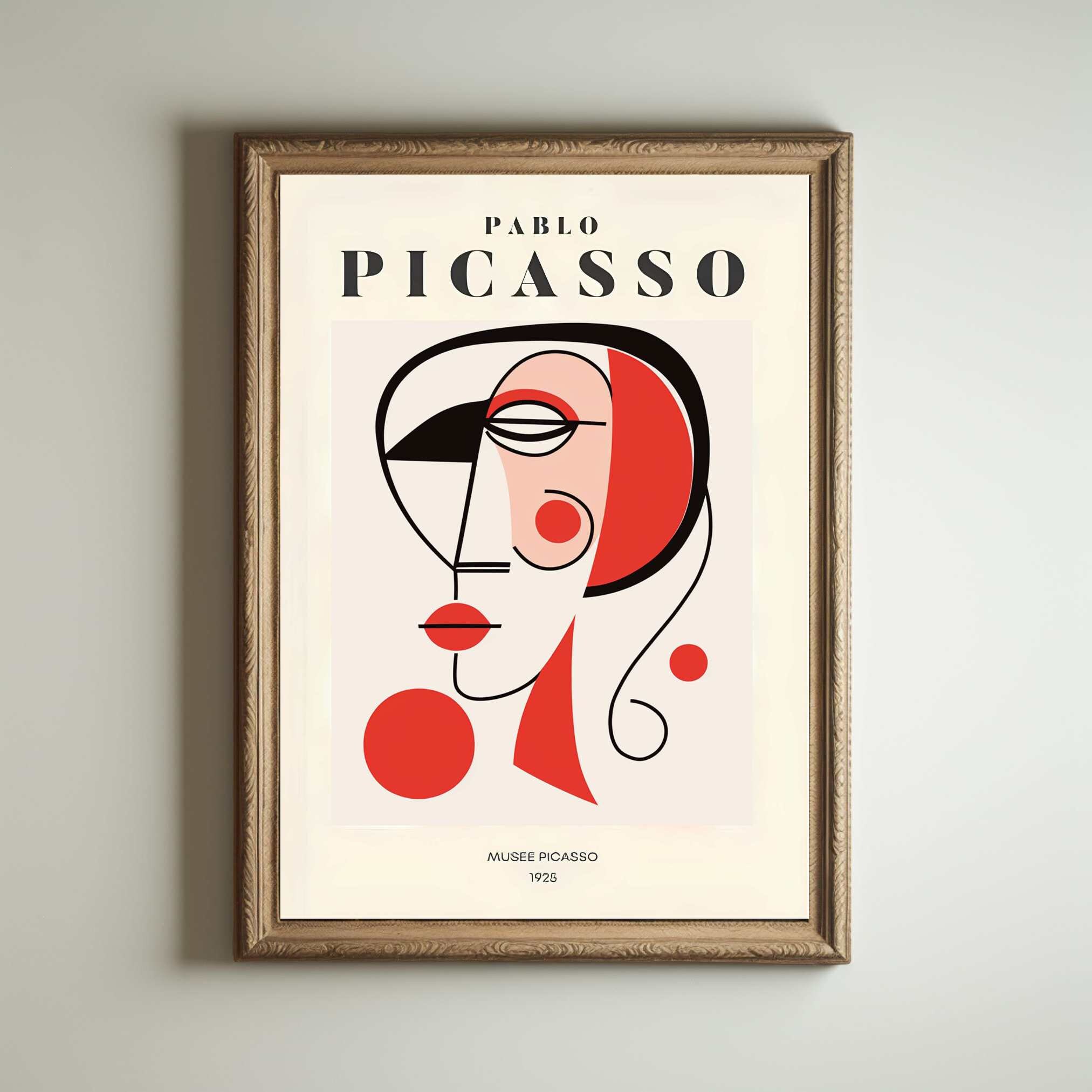 Picasso Art Poster, Picasso Wall Art, Picasso Exhibition Print