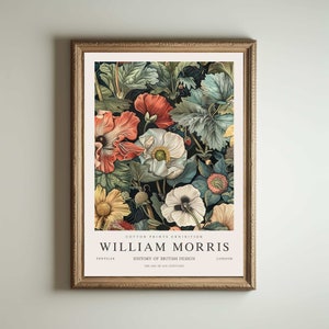 William Morris Druck, Kew Gardens Druck, London Druck, William Morris Poster, Vintage Wandkunst, Blumenkunst, Vintage Poster