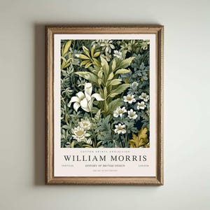 William Morris Druck, Kew Gardens Druck, London Druck, William Morris Poster, Vintage Wandkunst, Blumenkunst, Vintage Poster