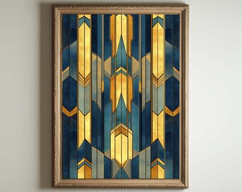 1920s Art Deco Poster, Art Deco Print, Art Deco Wall Art, Art Deco Style, Maximalist Art Noveau Decor, Funny Bathroom Deocr