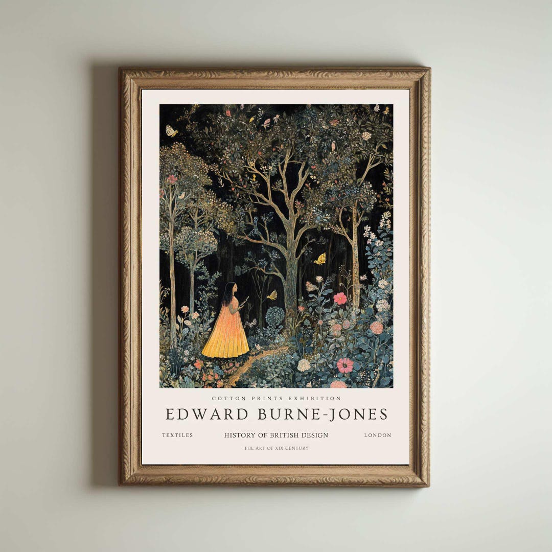 Edward Burne Jones, Burne-jones Print, Kew Gardens Painting