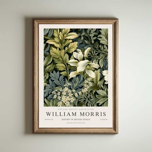 Stampa di William Morris, stampa di Kew Gardens, stampa di Londra, poster di William Morris, arte murale vintage, arte floreale, poster vintage