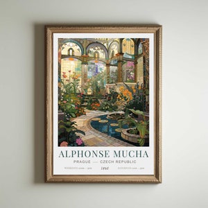 Alphonse Mucha | Alphonse Mucha Poster | Jugendstil Glasmalerei | Giclée Matte Art Poster Druck | Jugendstil Print | Plakat im Jugendstil