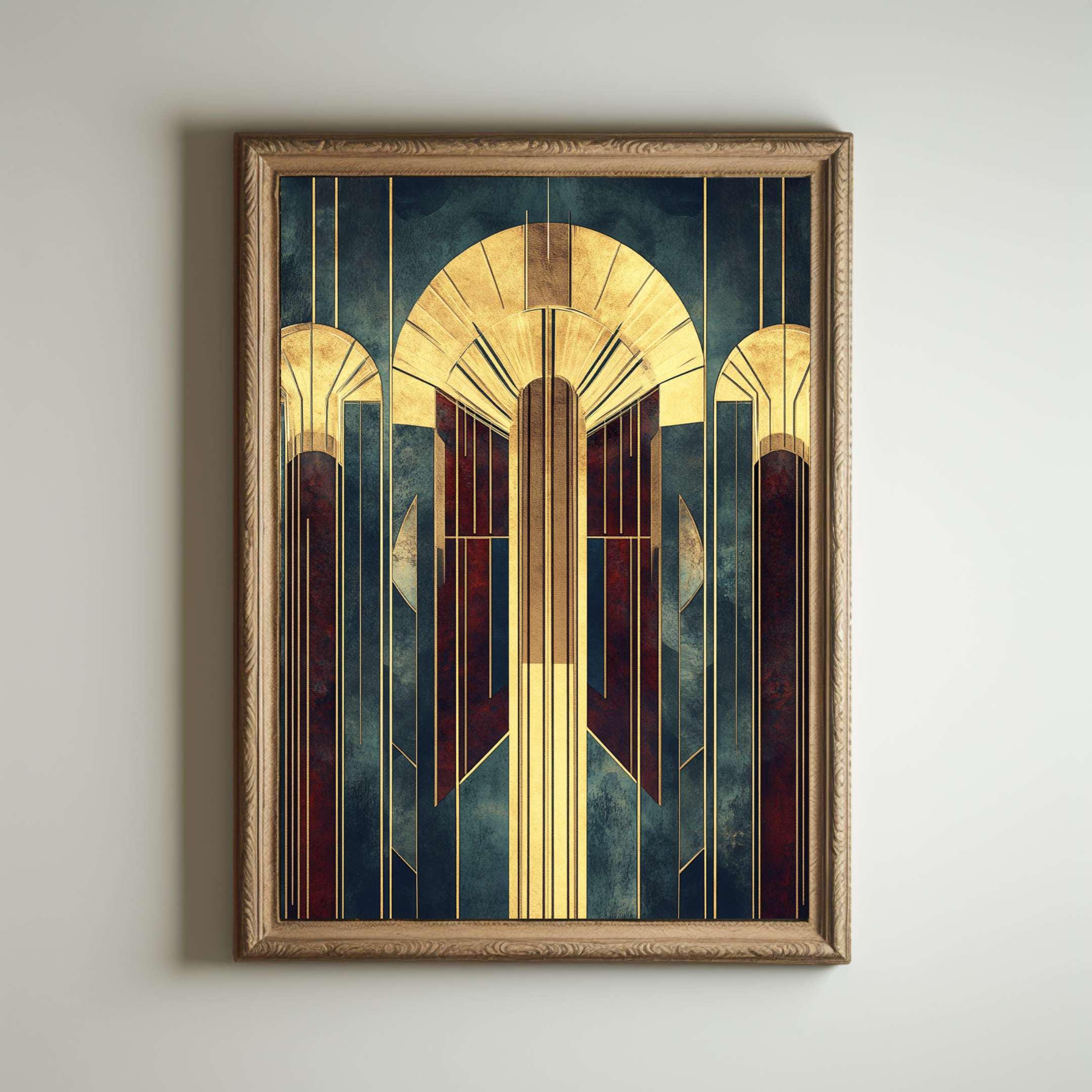 インテリアアート　ART DECO 1920s Art Deco Poster, Art Deco Print, Art Deco Wall Art, Art Deco