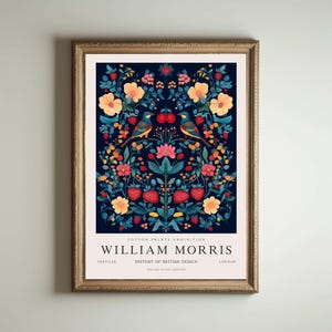 William Morris Erdbeerdieb Poster, Kew Gardens Druck, London Druck, William Morris Poster, Vintage Wandkunst, Blumenkunst, Vintage Poster
