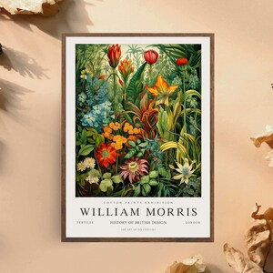 William Morris Druck, Kew Gardens Druck, London Druck, William Morris Poster, Vintage Wandkunst, Blumenkunst, Vintage Poster