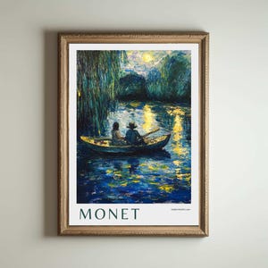 Monet Print, Claude Monet Poster, Claude Monet Painting, Claude Monet, Impressionism Decor, Modern Wall Art, Home Vintage Decor