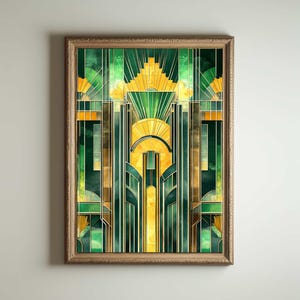 1920er Jahre Art Deco Poster, Art Deco Druck, Art Deco Wandkunst, Art Deco Stil, Maximalist Jugendstil Dekor, lustiges Badezimmer Dekor