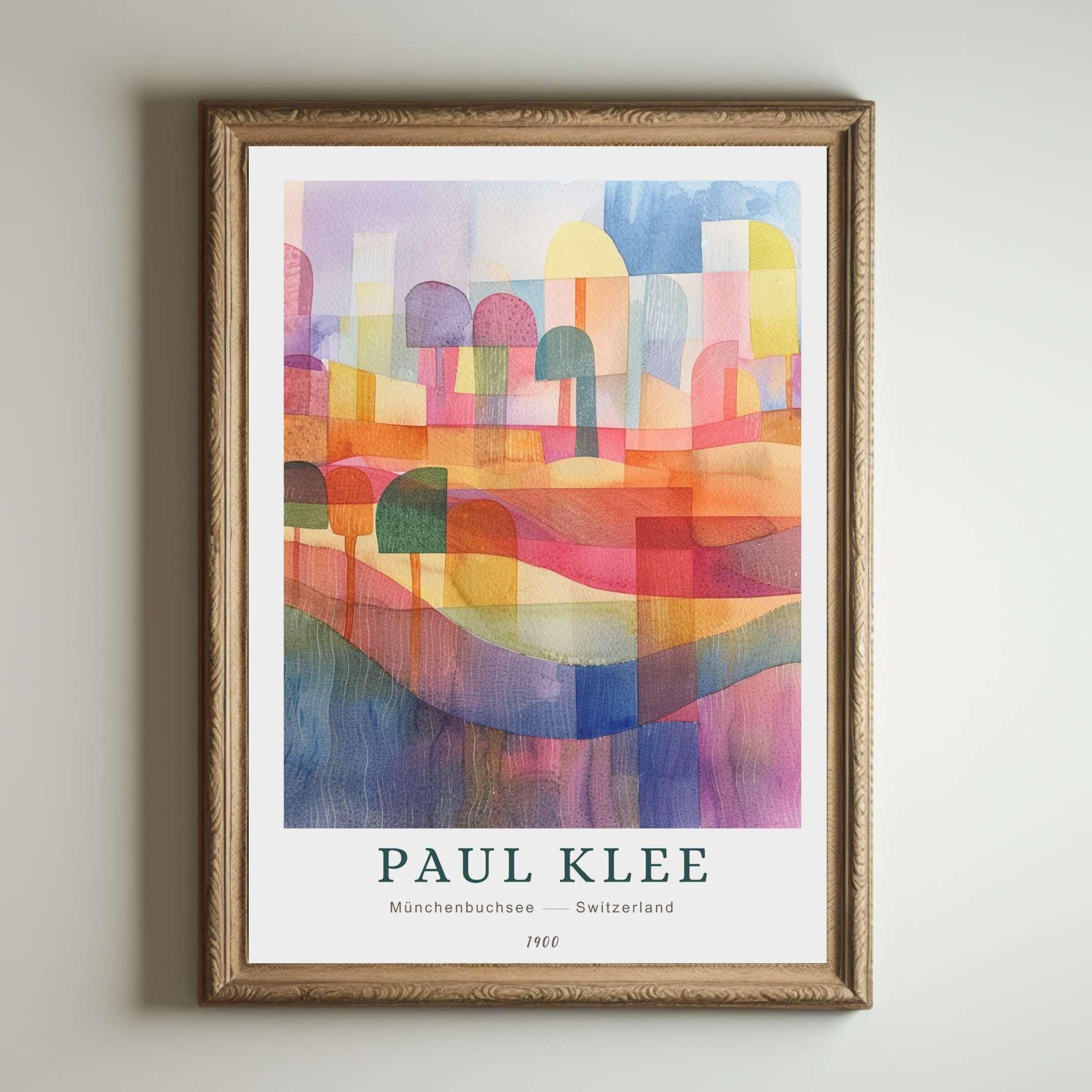 Paul Klee Print, Abstract Modern Art, Bauhaus Poster, Colorful