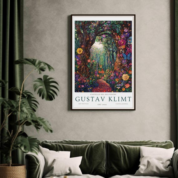 Gustav Klimt Print, Klimt Museum Poster, Gustav Klimt Poster