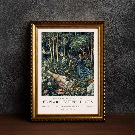 Edward Burne Jones, Burne-jones Print, Kew Gardens Painting