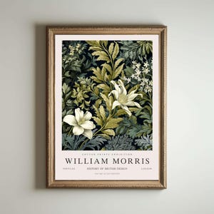 William Morris Poster, Kew Gardens Druck, London Druck, William Morris Poster, Vintage Wandkunst, Blumenkunst, Vintage Print