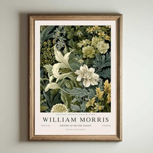 Stampa di William Morris, stampa di Kew Gardens, stampa di Londra, poster di William Morris, arte murale vintage, arte floreale, poster vintage