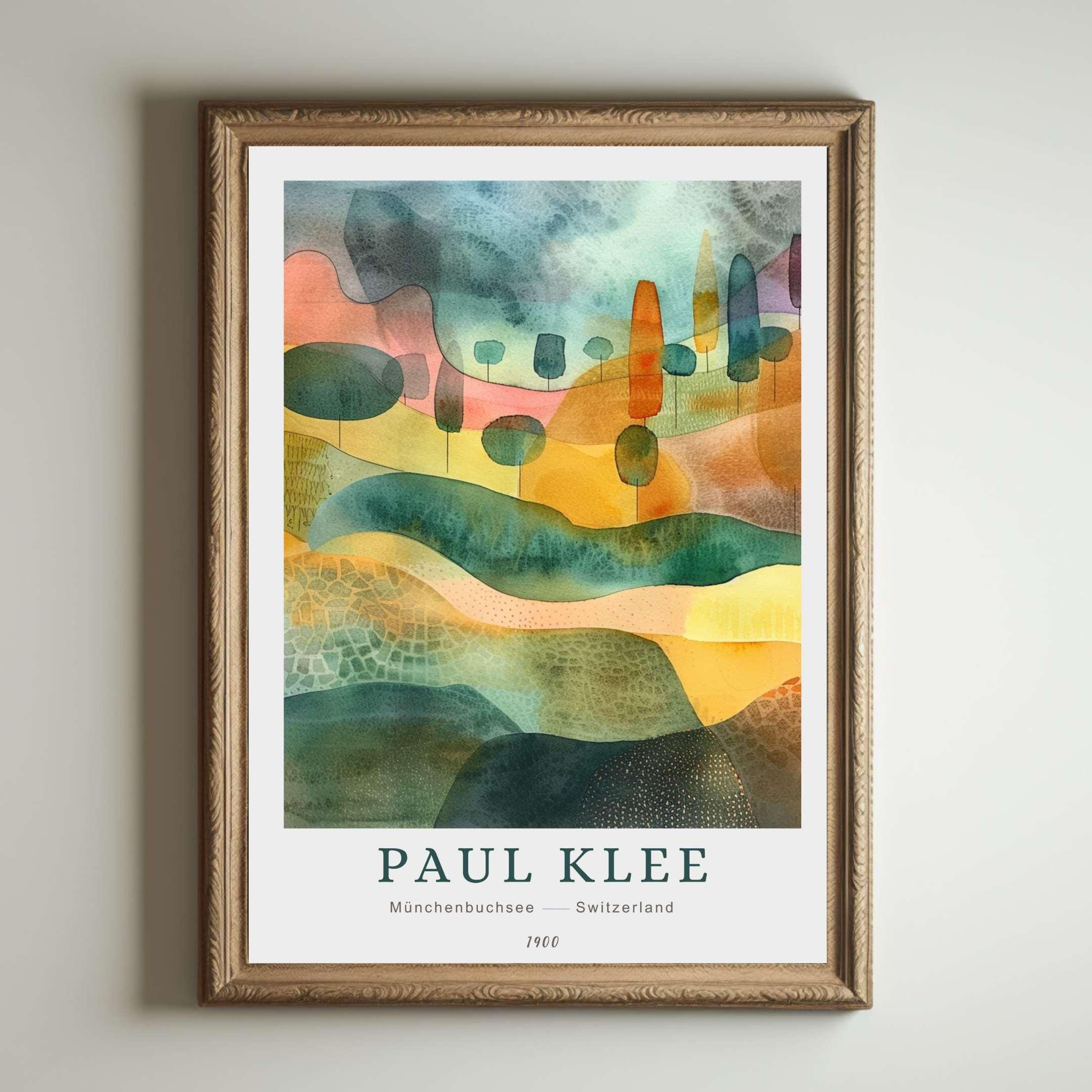 Paul Klee Print, Abstract Modern Art, Bauhaus Poster, Colorful