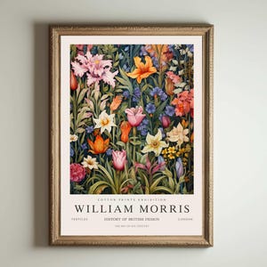 William Morris Druck, Kew Gardens Druck, London Druck, William Morris Poster, Vintage Wandkunst, Blumenkunst, Vintage Poster