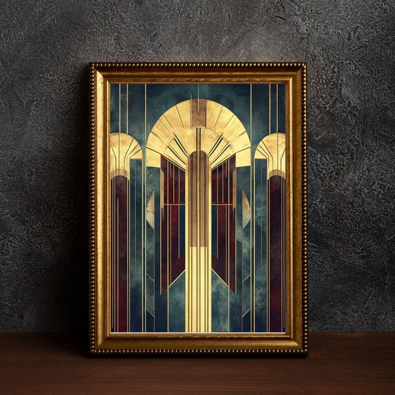 1920s Art Deco Poster, Art Deco Print, Art Deco Wall Art, Art Deco