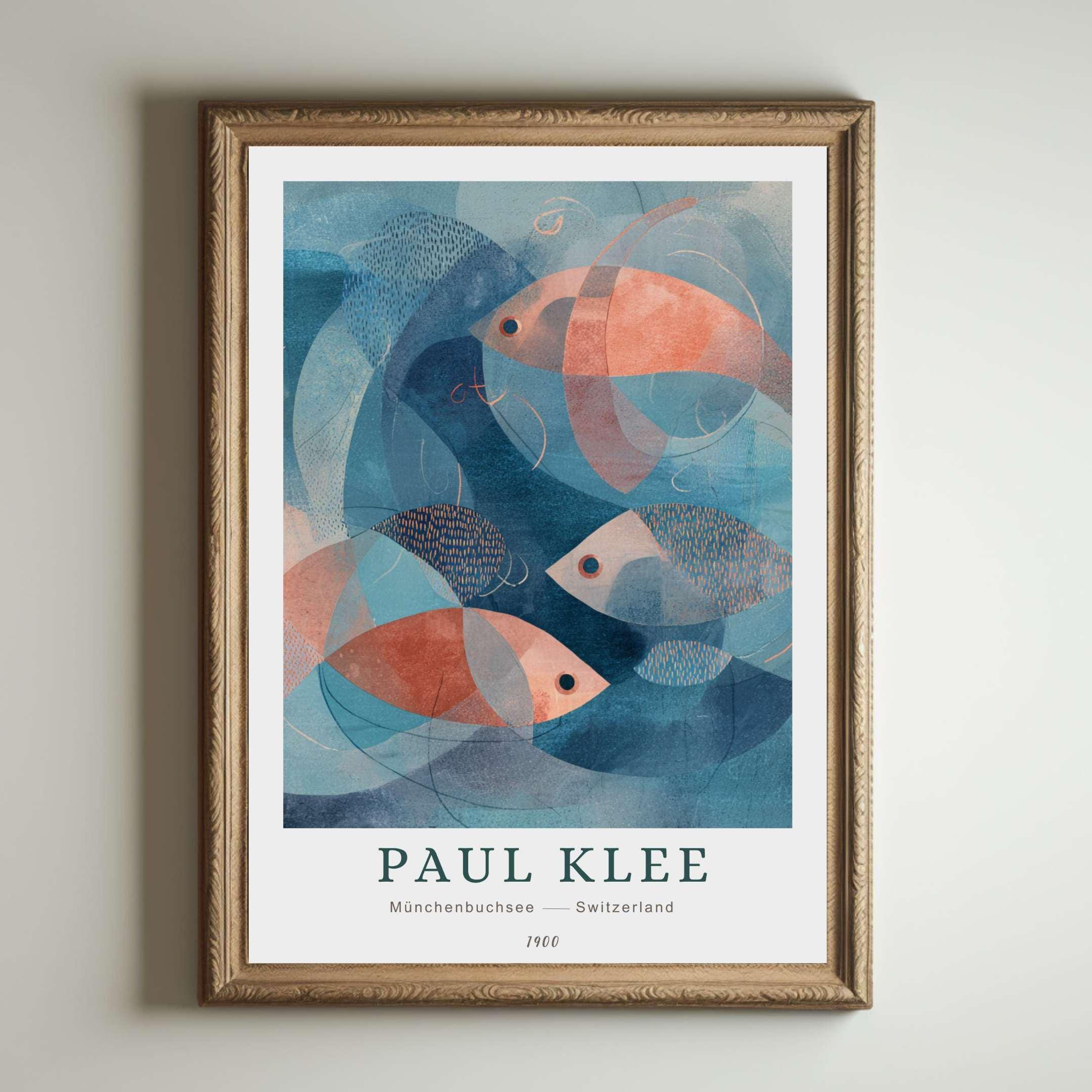 Paul Klee Print, Abstract Modern Art, Bauhaus Poster, Colorful