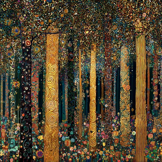 Gustav Klimt Print, Klimt Museum Poster, Gustav Klimt Poster