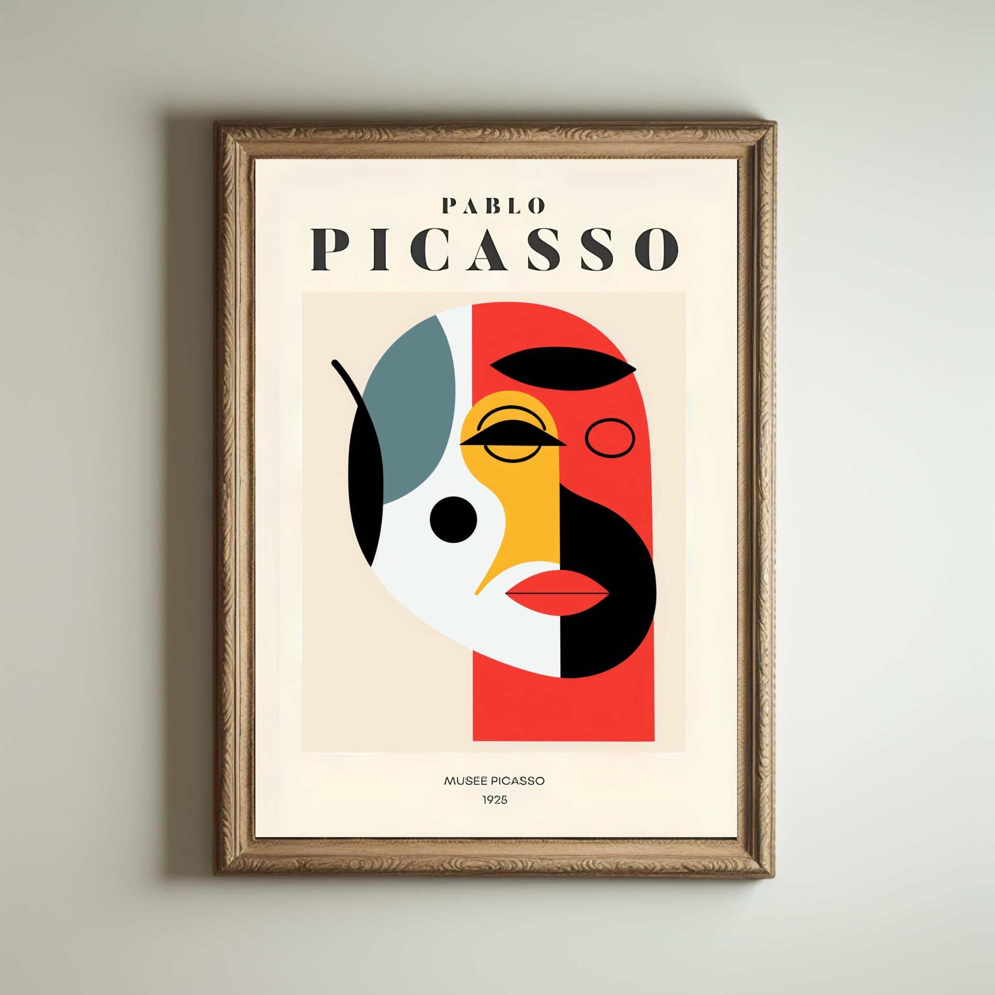 Picasso Art Poster, Picasso Wall Art, Picasso Exhibition Print
