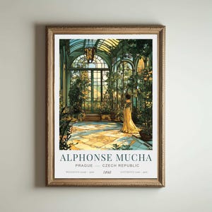 Alphonse Mucha | Alphonse Mucha Poster | Alphonse Mucha Poster | Giclée Matte Art Poster Druck | Jugendstil Print | Plakat im Jugendstil