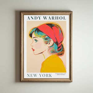 Póster de Andy Warhol, Obra de arte de Andy Warhol, Andy Warhol, Impresión de arte pop, Impresión de flores, Arte de Andy Warhol, Impresión de Andy Warhol, Impresión de arte pop