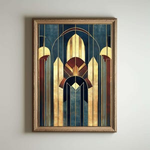 1920er Jahre Art Deco Poster, Art Deco Druck, Art Deco Wandkunst, Art Deco Stil, Maximalist Jugendstil Dekor, lustiges Badezimmer Dekor