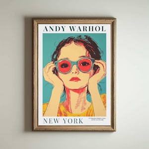 Póster de Andy Warhol, Obra de arte de Andy Warhol, Andy Warhol, Impresión de arte pop, Impresión de flores, Arte de Andy Warhol, Impresión de Andy Warhol, Impresión de arte pop