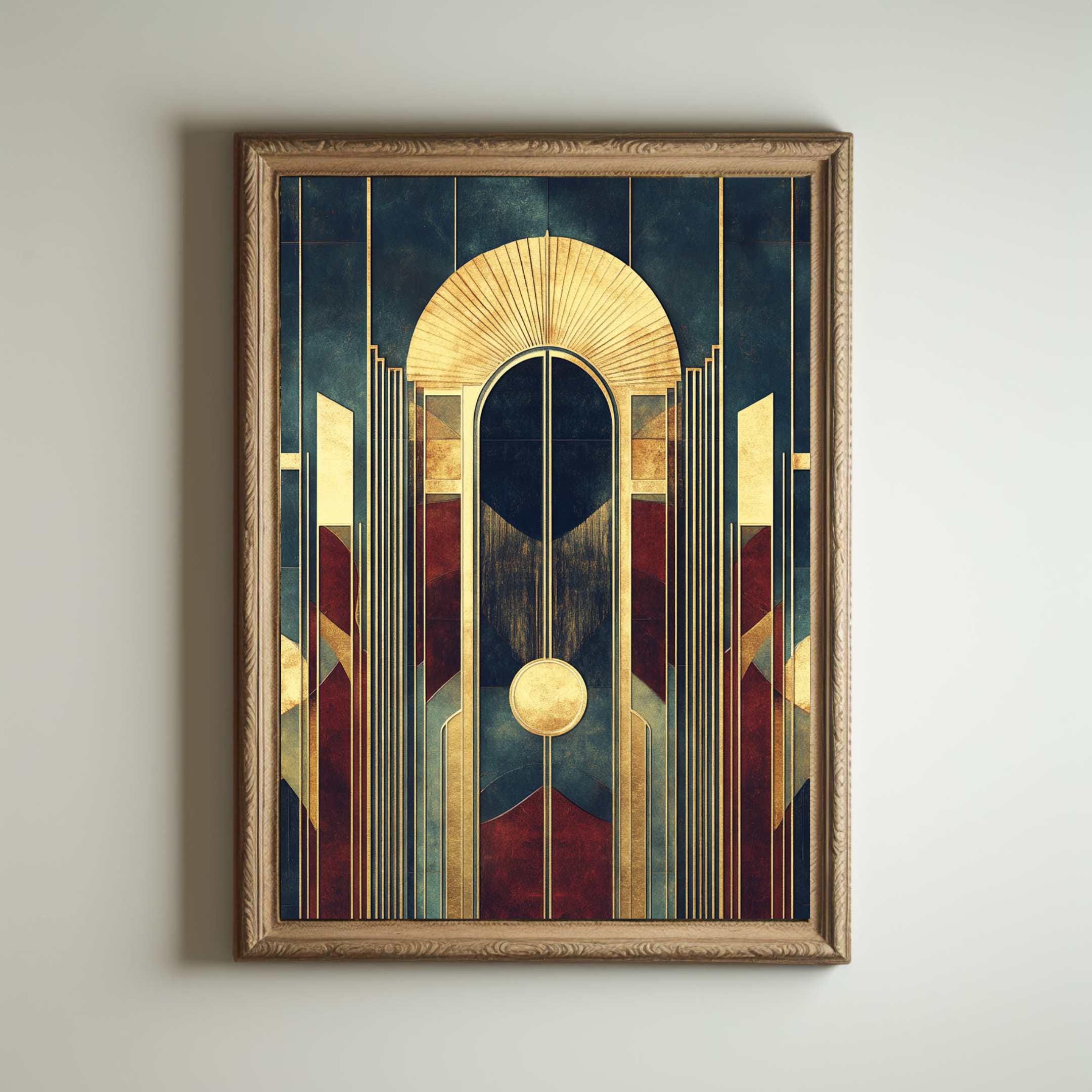 インテリアアート　ART DECO 1920s Art Deco Poster, Art Deco Print, Art Deco Wall Art, Art Deco