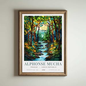 Alphonse Mucha | Alphonse Mucha Poster | Alphonse Mucha Poster | Giclée Matte Art Poster Druck | Jugendstil Print | Plakat im Jugendstil