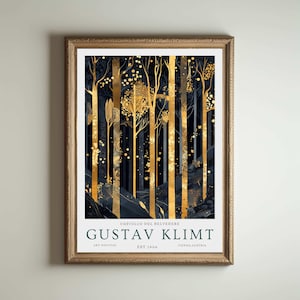 Gustav Klimt Druck, Klimt Museum Poster, Gustav Klimt Poster, Klimt Ausstellungsplakat, Gustav Klimt Malerei, Blumengarten, Blumenkunstwerk
